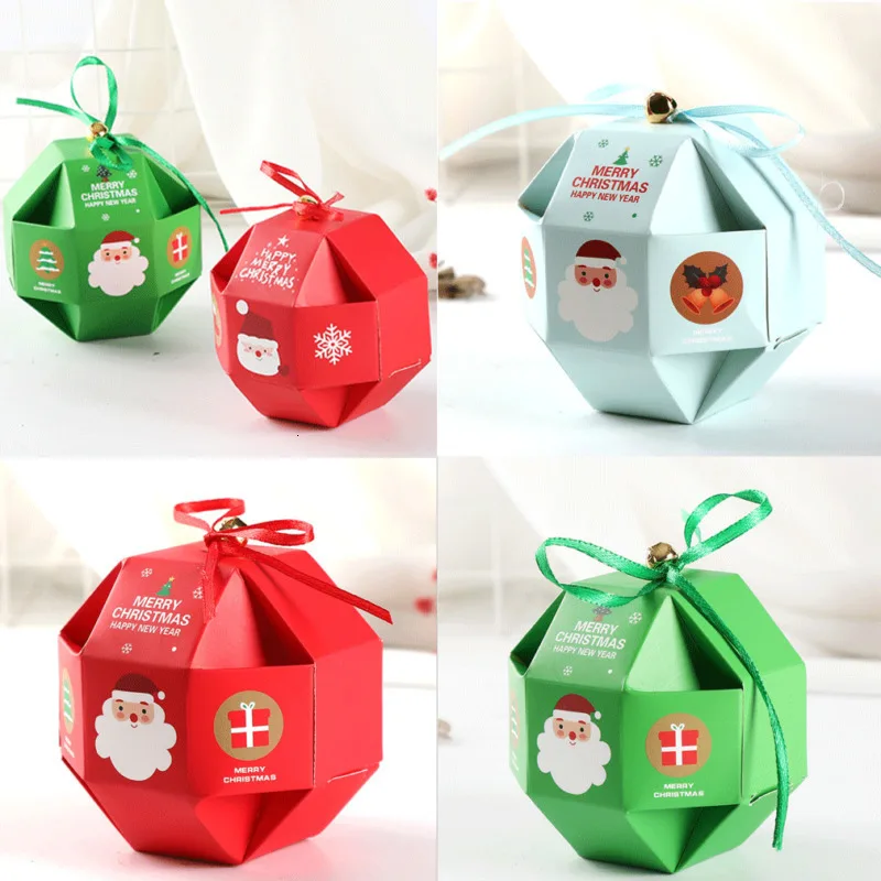 Лимит 100 10 шт креативная Веселая коробка с рождественскими конфетами бумажная