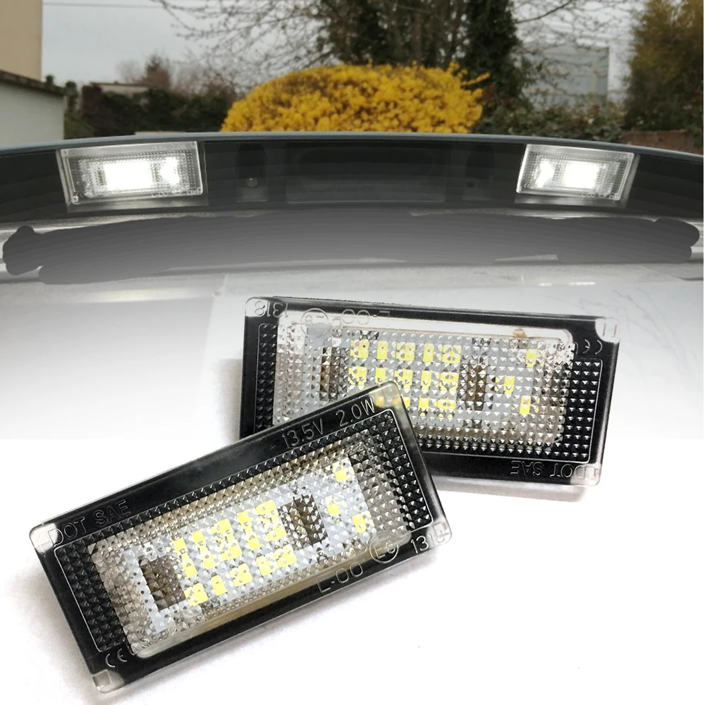 Автомобильный светодиодный номерной знак 2 шт. 12 В стандартный для BMW Mini R50 R52 R53 Cooper