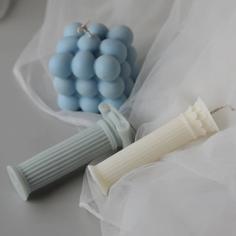 

Roman Pillars Silicone Creative Candle Molds Candle Mold Fragrance Candle Making Supplies Wax Mould Plaster Chocolate Soap Molds