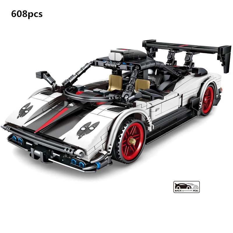 

Creative Famous Sports Car Paganied Building Blocks Set Bricks Speed Champions Racing Classic Model Kids Toys For Children Gifts