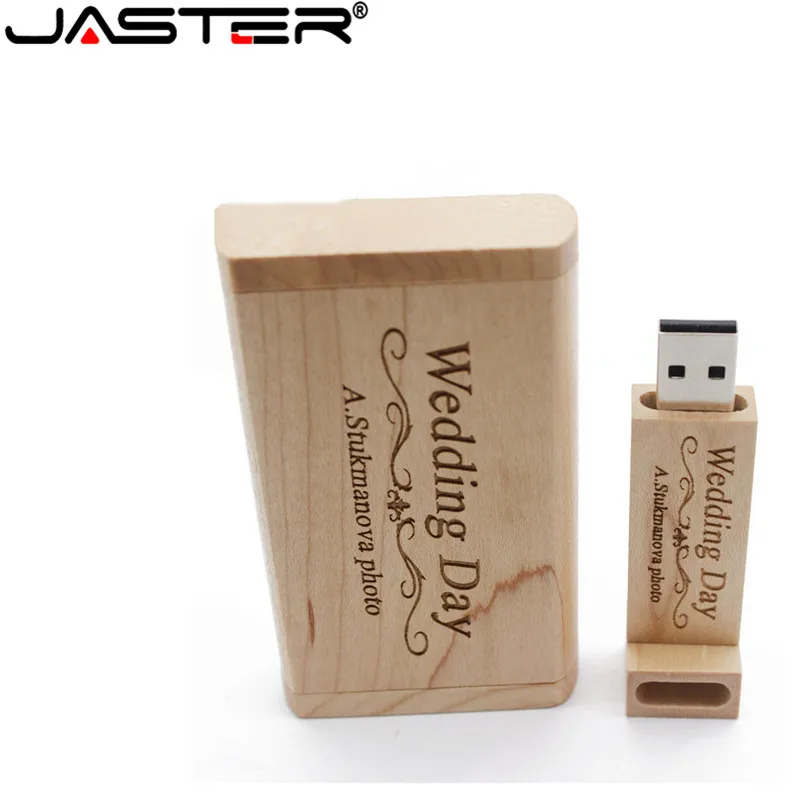 USB-флеш-накопитель JASTER wodden деревянный с коробкой 4/8/16/32/64/2 0 ГБ | Компьютеры и офис