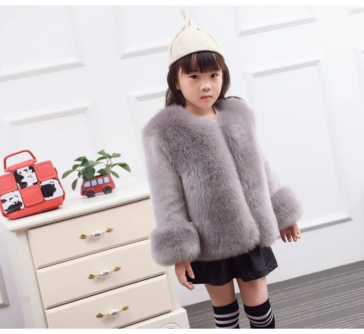 Dollplus/зимнее пальто с мехом для девочек элегантные куртки и пальто с искусственным мехом для маленьких девочек плотная теплая парка эксклюзивная детская одежда