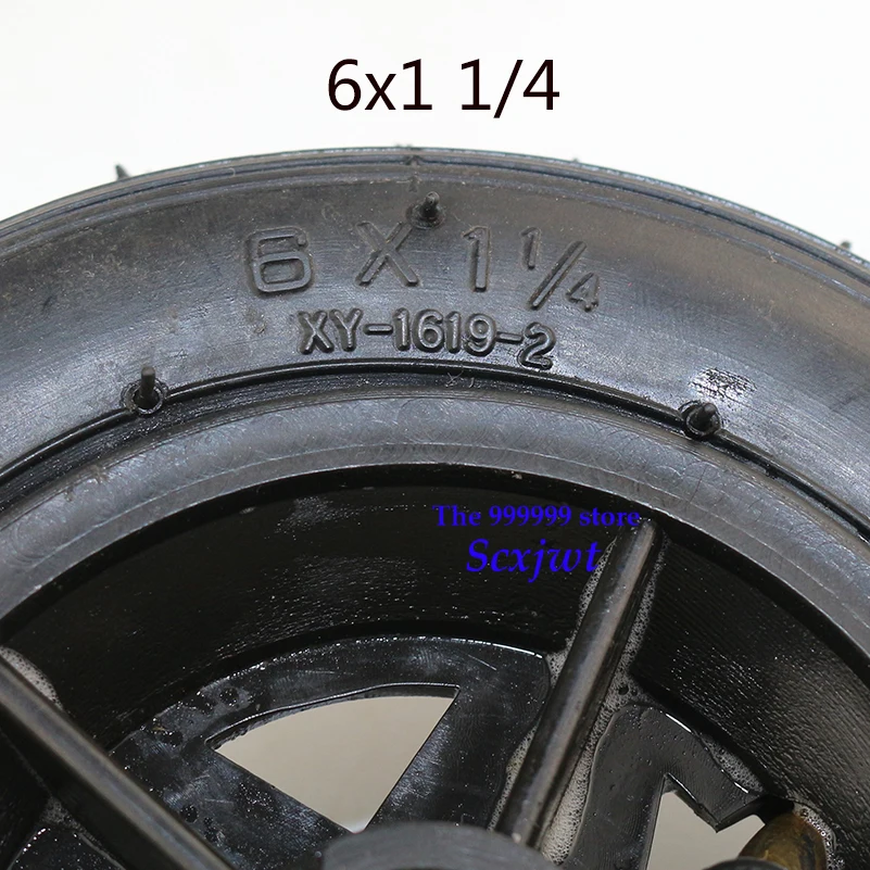

Super 6x1 1/4 tyre 6 Inch Pneumatic Tire Motorcycle150MM Scooter Inflation Wheel With Hub With Inner Tube Electric Scooter tire