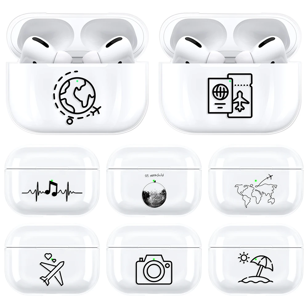 Новый беспроводной Bluetooth чехол для AirPods Pro Чехол s наушников Apple airpods 3 шт. жесткий