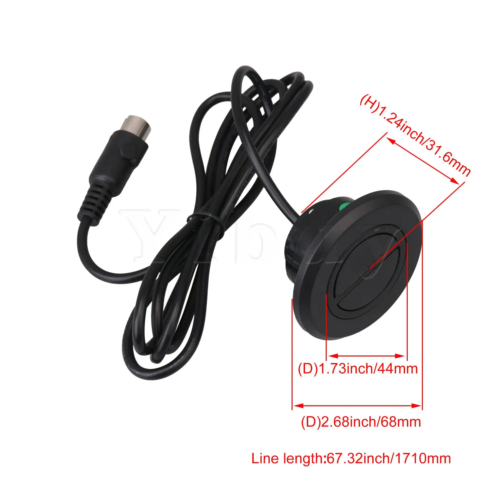 

2 Button 5 Pins Roll line Electric Sofa Remote 5A Hand Control Black