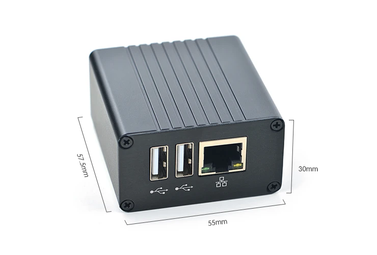 Полностью металлический алюминиевый корпус NanoPi NEO Plus2 с антенной и радиатором на