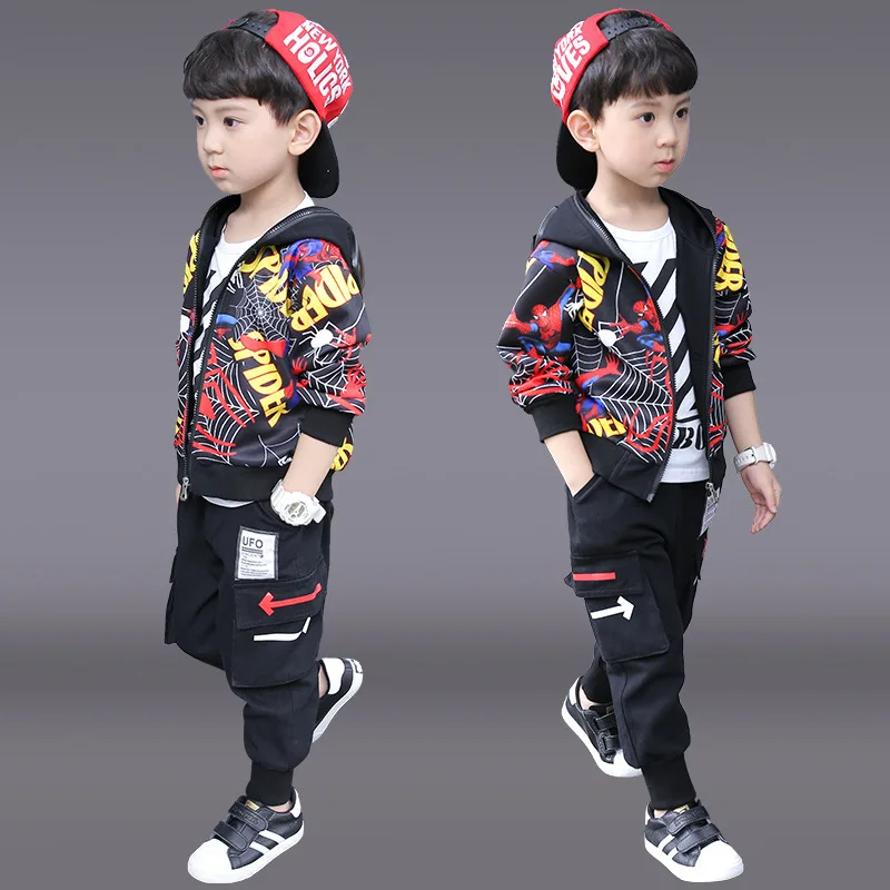 

Children's clothing boys spring suit 2020 new children's western style autumn clothing big children sports boys