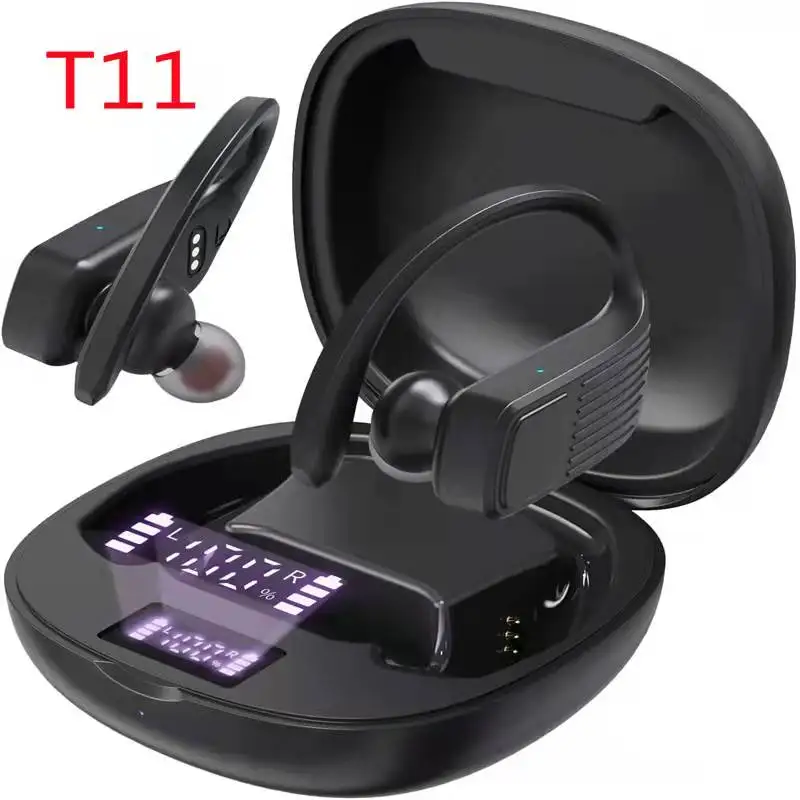 

Écouteurs sans fil Bluetooth TWS, casque d'écoute stéréo,, Oreillettes de Sport, Microphone avec Boîte de Chargement pour Sm