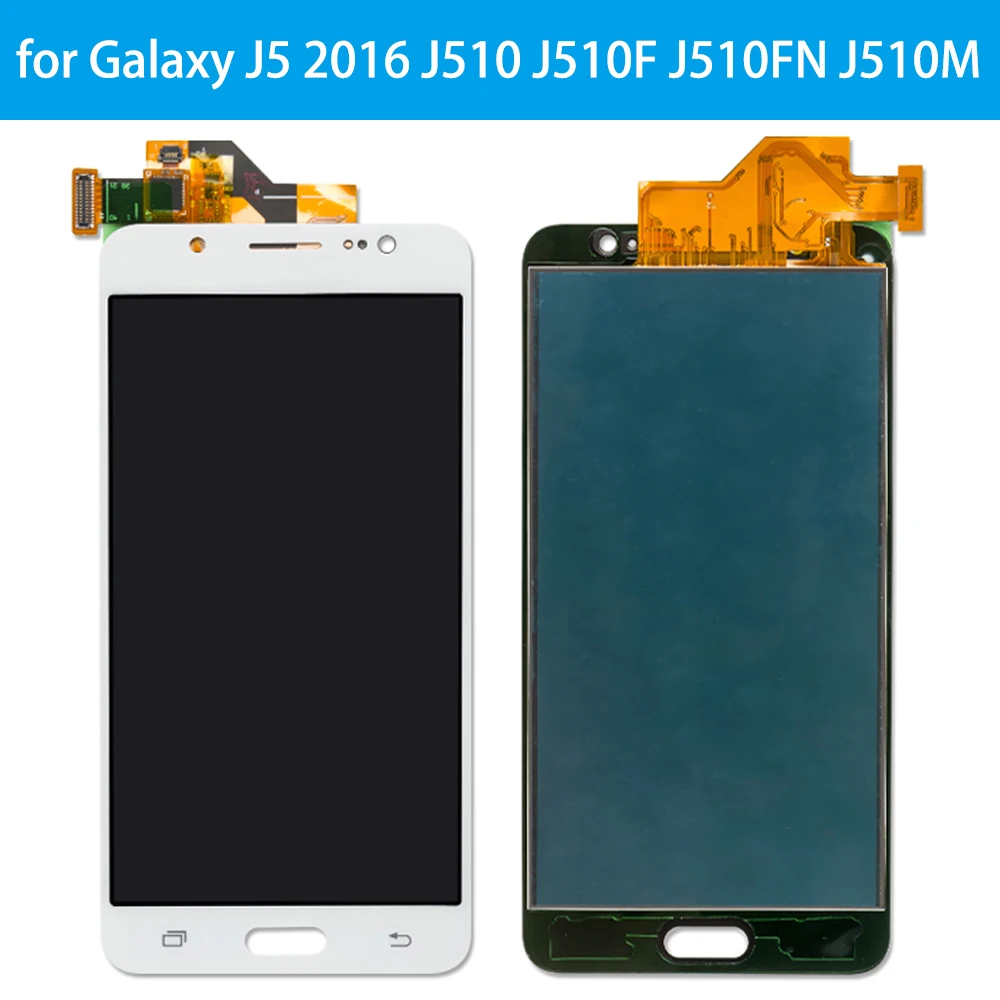 ЖК-дисплей с сенсорным экраном для Samsung Galaxy J5 2016 J510 AMOLED J510FN J510F J510M J510H /DS в сборе +