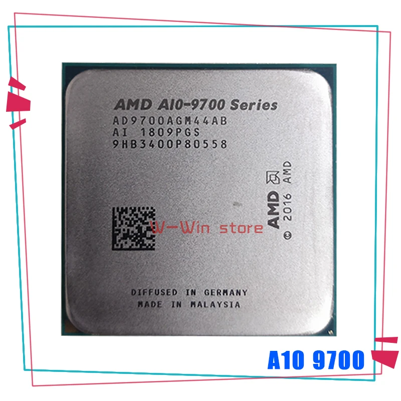 AMD A10-Series A10 9700 3 5 ГГц четырехъядерный процессор AD9700AGM44AB AD970BAGM44AB разъем AM4 |