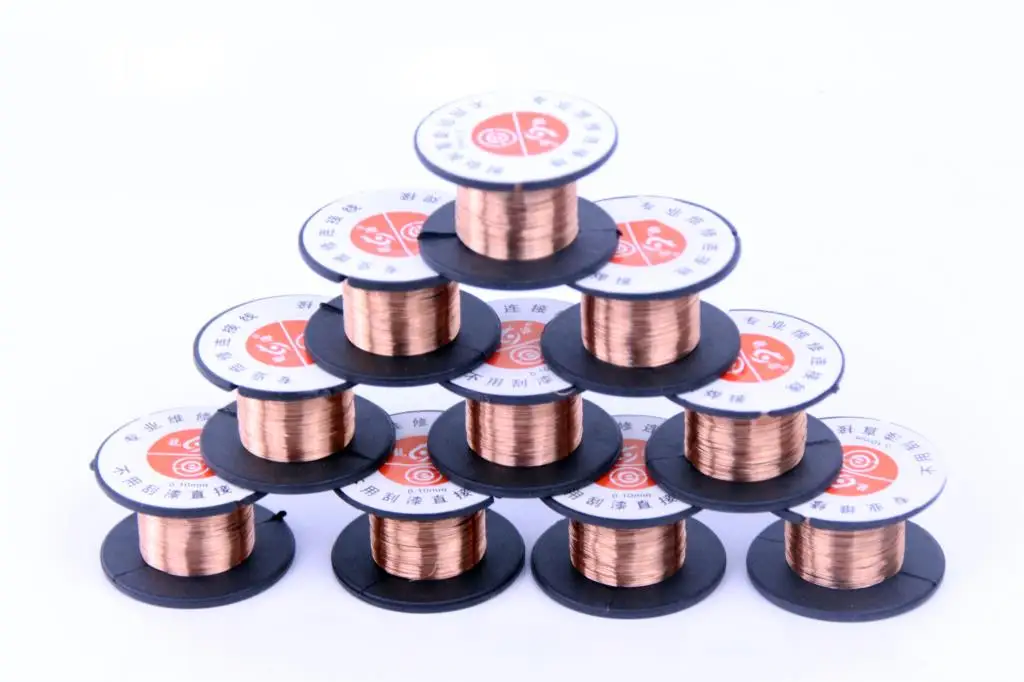 

Сварочная проволока, 10 шт., медная паяльная проволока 0,1 мм, ппа, соединительная проволока для обслуживания, прыгающая линия, катушка для рем...