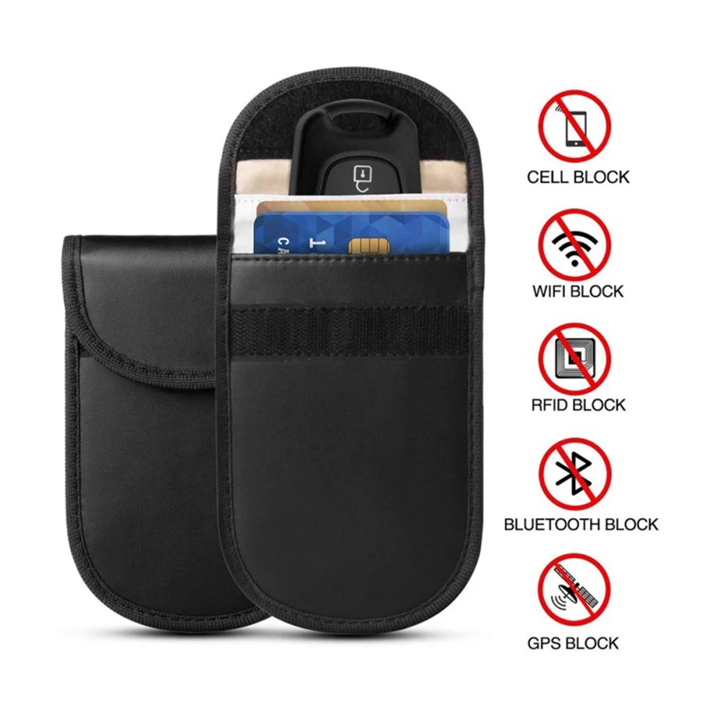 Маленькая сумка для хранения RFID блокировщик портативный автомобильный ключ Singal
