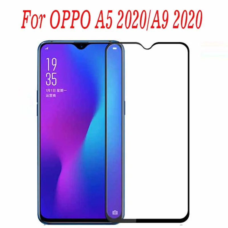3D полное клеевое закаленное стекло для OPPO A5 2020 Полное покрытие экрана