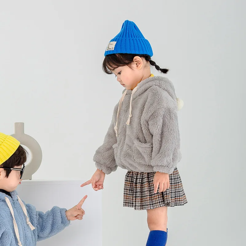 

Baby Girl Coat Autumn Winter New Baby Children's Clothing Boys Girls Coat Fur Infant Baby Lamb Fur Coat