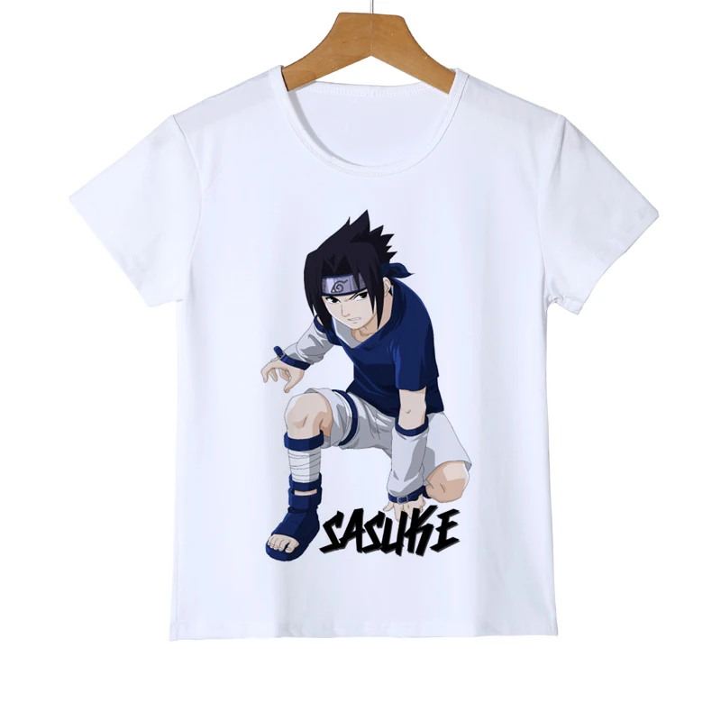 Фото Sasuke Ninjia Naruto/Детская футболка с рисунком из мультфильма Аниме Акацуки Учиха Итачи