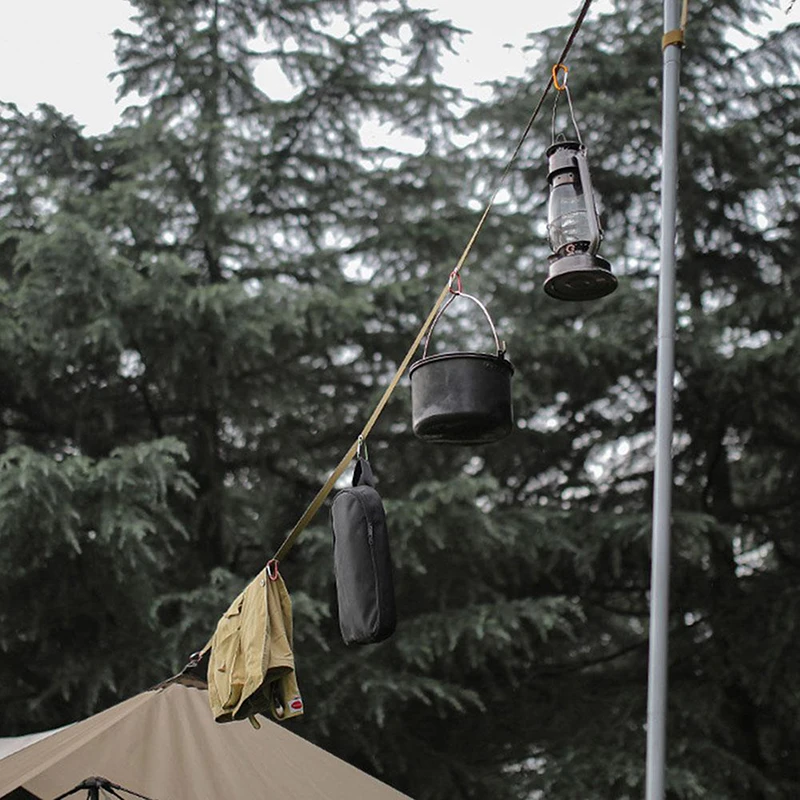 

Портативный уличный удлинитель для палатки, многофункциональная Веревка для белья, ветрозащитная Регулируемая 4-цветная уличная походная ...