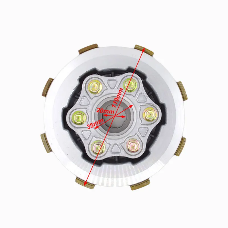 Новый мотоцикл 6 колонн усиленное сцепление шт. фрикционный диск центр внешнее в