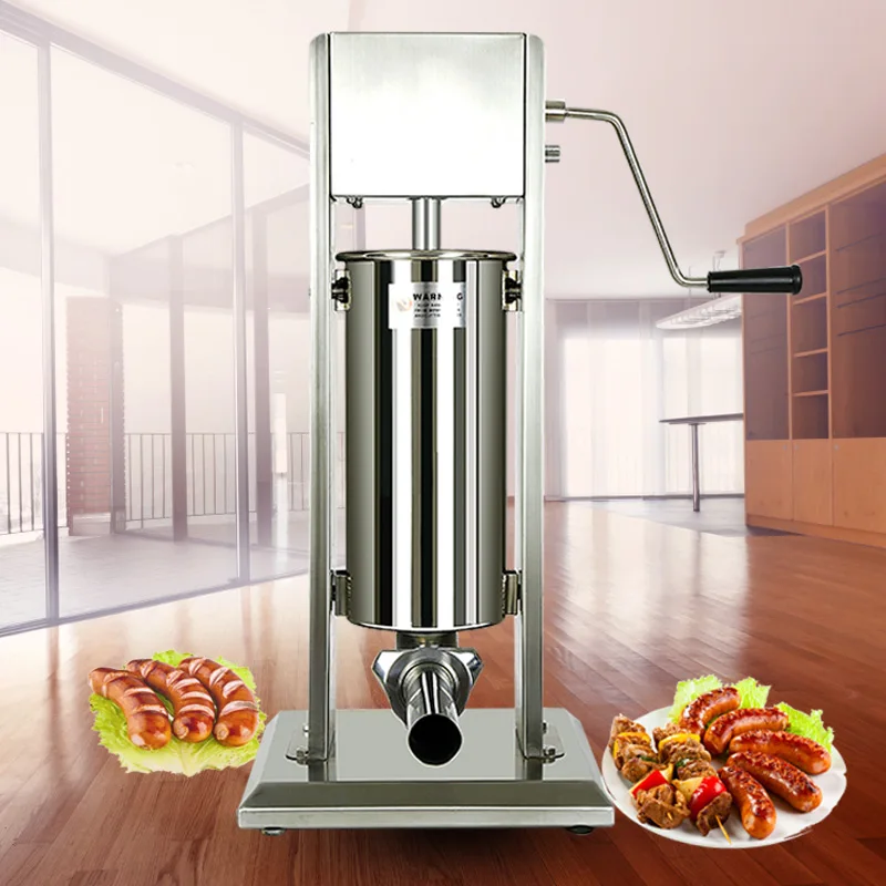 Ручной шприц для приготовления колбасы 2 скорости вертикальный из нержавеющей