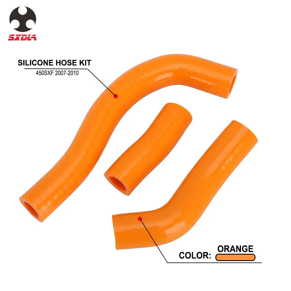 Motorcycle Silicone Radiator Hose Coolant Kit For KTM SXF450 SX-F450 SXF 450 2007 2008 2009 2010 | Автомобили и мотоциклы