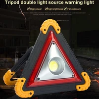 car emergency light 2 modes rechargeable led warning hazard trilight for vehicle breakdown car safety kits accesso t5p3