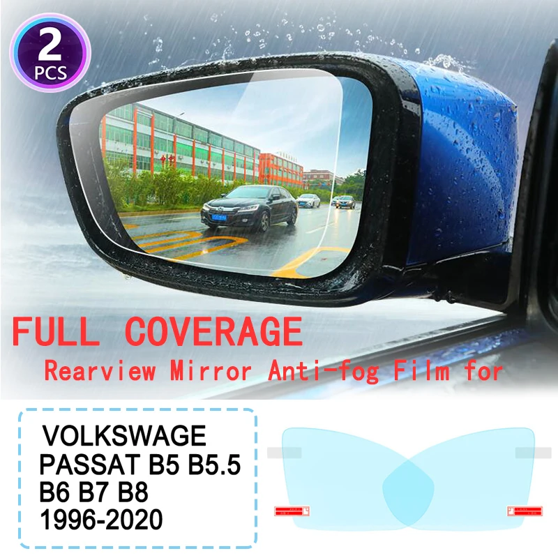 

DK Full Cover Anti Fog Film Rearview Mirror for Volkswagen VW Passat B5 B5.5 B6 B7 1996~2020 Rainproof Clear Films