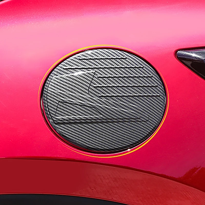 Для Mazda CX 30 CX30 2020 ABS углеродное волокно крышка топливного бака Накладка на газовый