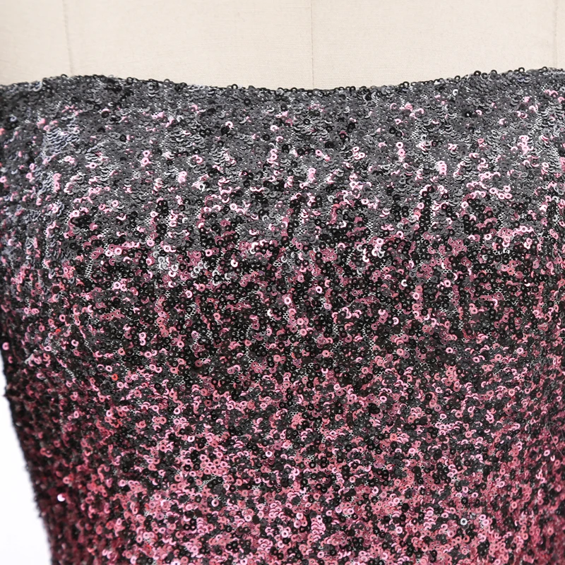 Stock Clean Off The Shoulder Sequins Prom Dress Long Sexy Fashion Evening Gown210224-046