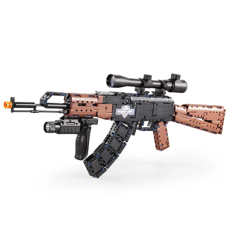 

Cada SWAT Military WW2 Weapon AK47 Models Building Blocks high-tech City Police For Assault Rifle GUN Blocks Toys for Children