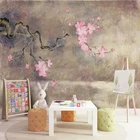 Масляная живопись цветение сливы фон Настенная роспись пользовательские обои Новый китайский стиль ручная роспись Цветок Птица декоративные принадлежности