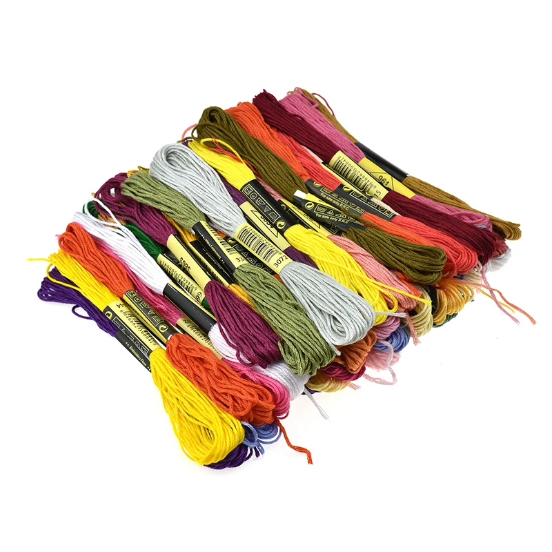 

Jiwuo Cross Stitch Thread Kit Magic Embroidery Pattern Pen Needlework Sets Punch Stitching Knitting Kit DIY Sewing Accessories