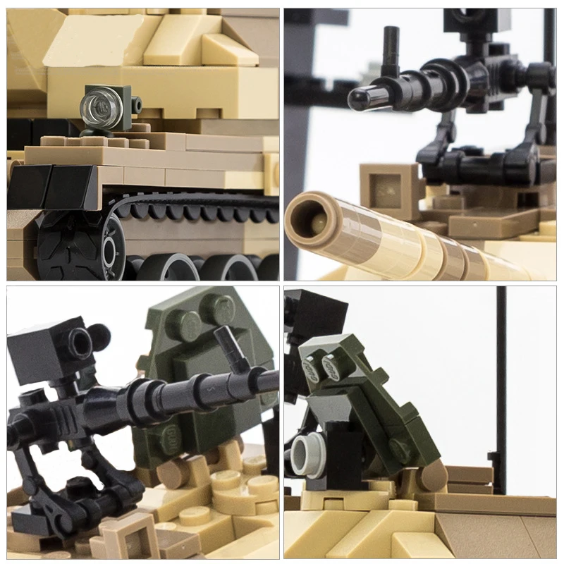 

Follow Store =$2 Coupon Military Armed assault T-62 Main Battle Tank Model Building Blocks Toys For Children Gifts 372 PCS