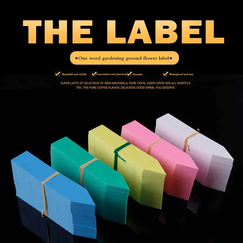 Многоразовые ярлыки из ПВХ для растений 100 шт. пластиковые деревьев фруктов