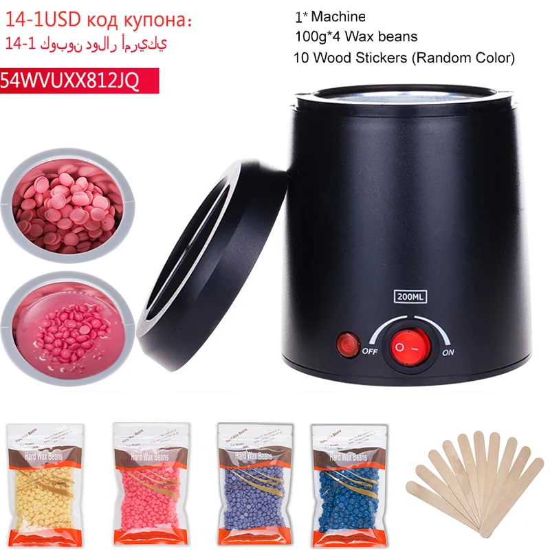 

Wax Melts Machine Set Waxing kit Hair Removal Wax pot Wax Melter 200CC Waxing Kit Depilation Calentador de cera chauffe cire