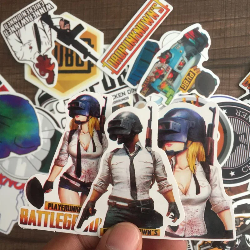 

29pcs Pubg Stickers Waterproof Cosplay Props Car Laptop Bicycle Phone Skateboard Accessories PLAYERUNKNOWN'S BATTLEGROUNDS