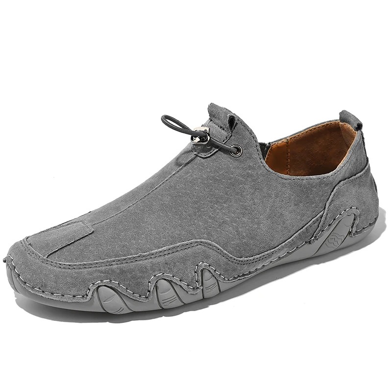 

Men's Suede Shoes Men Loafers Octopus Leather Casual Loafers Leisure Business Moccasins Soft Slip-on Driving Shoes Plus Size