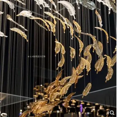 Итальянский перьевая личность креативное украшение окна кулон в торговом центре