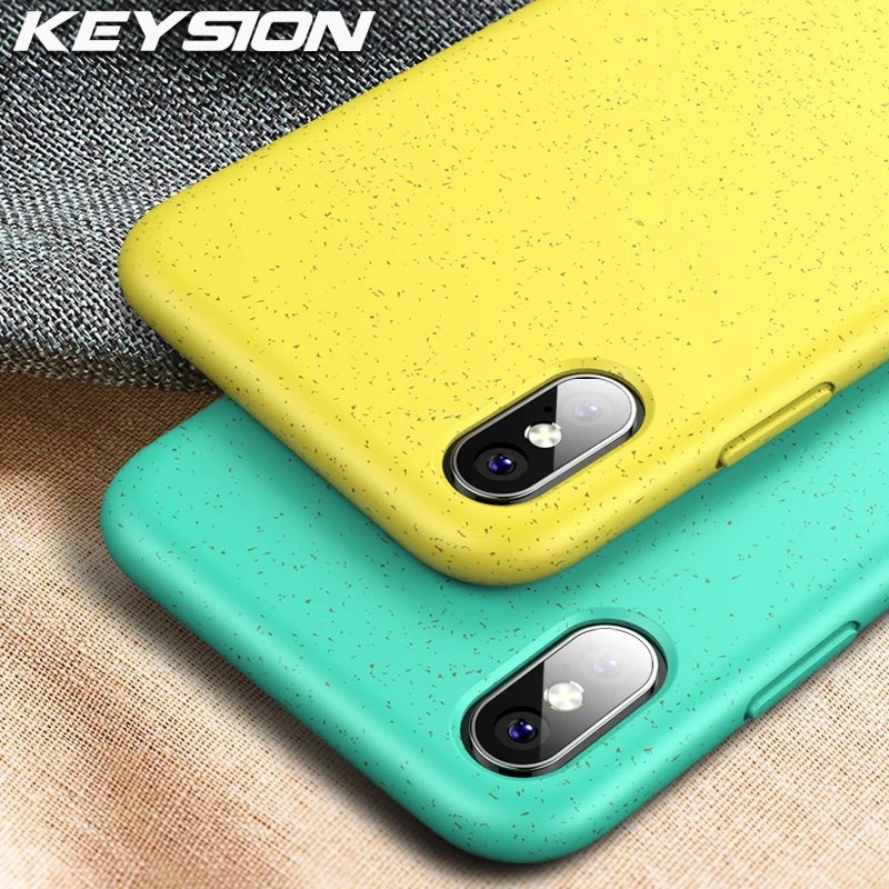 Матовый чехол KEYSION для iPhone XR XS Max x 8 7 Plus Мягкий Силиконовый противоударный задняя