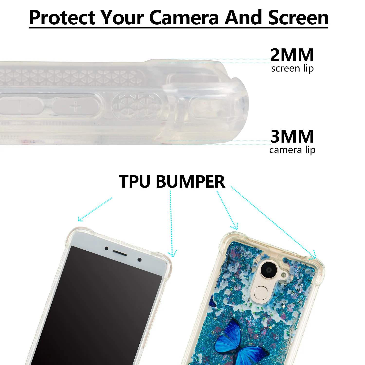 Huawei Y7 Prime 2017 GW металлический динамический жидкий зыбучий песок TPU чехол TRT-L21 TRT-L01