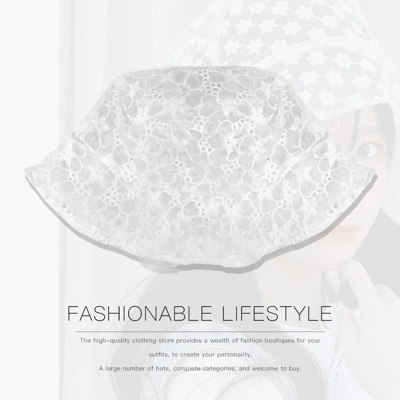 Hat female Korean version of the tide retro temperament lace sunscreen hat fisherman light net red breathab | Аксессуары для