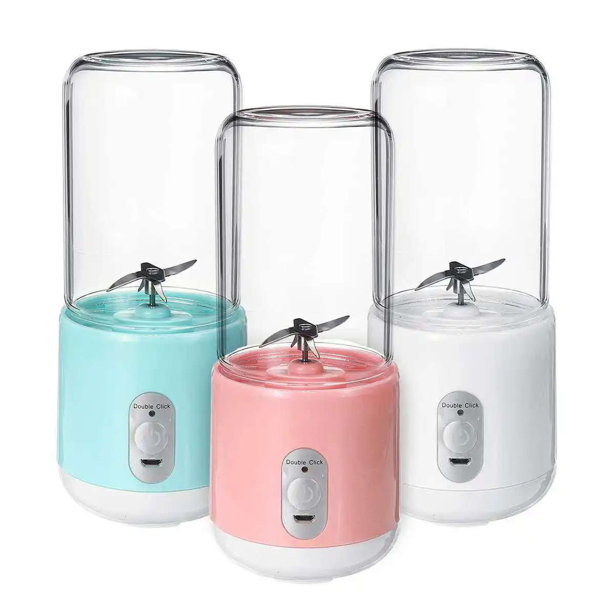 

260ml Portable Electric Juice Cup Six Blade Mixing Machine USB Rechargeable Smoothies Baby Food Blenders Extractor