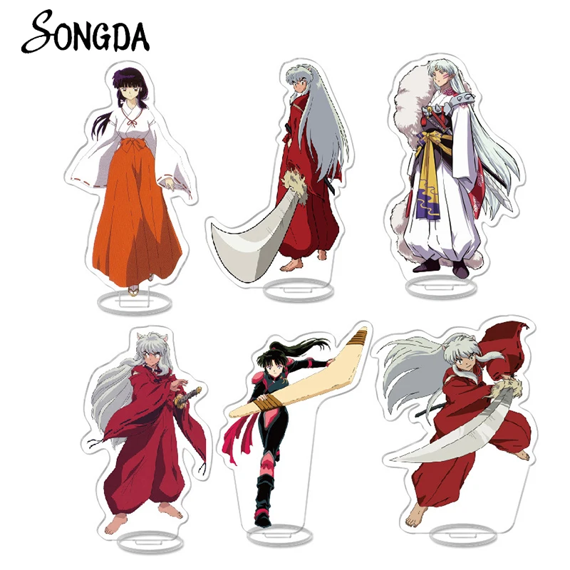 

Anime Inuyasha Stand Figure Model Plate Cartoon Figure Acrylic Stand Model Toys Standing Sign Desk Decor New Fashion Jewelry