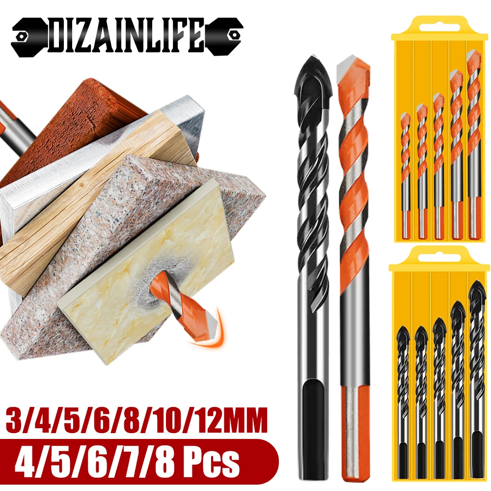 Набор многофункциональных сверл для плитки 3 12 мм из твердого сплава|Сверла| |