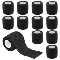 6122448 pcs disposable black tattoo grip cover wrap bandage for tattoo grip bandage machine tape tube accessories