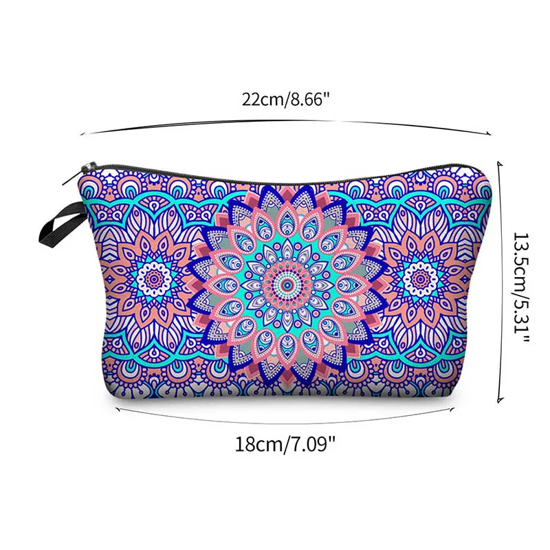 Распродажа косметичка с цветочным принтом женская разноцветный цветочный узор