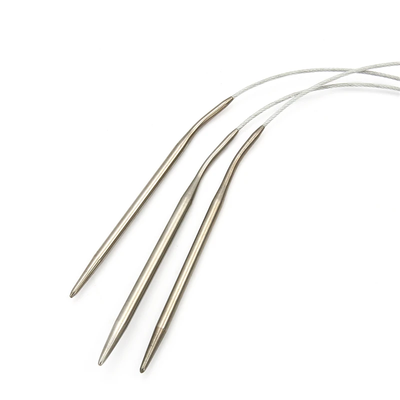 Knitting Tool 1.6-4.8mm Stainless Steel Circular set of Needles Crochet Pins Needle Craft Tools For DIY Weaving | Дом и сад