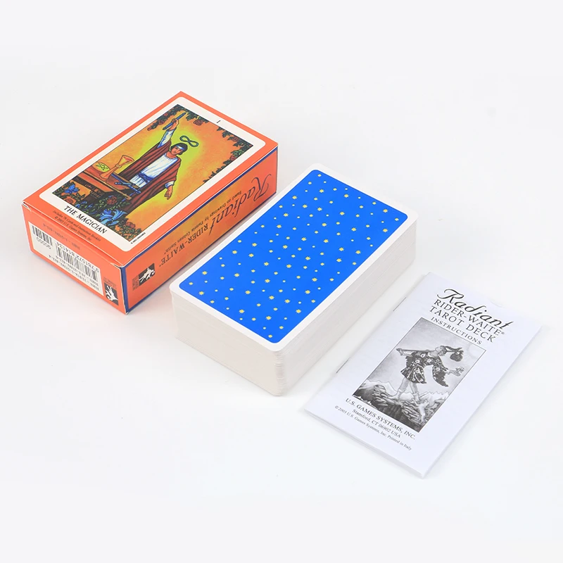 

12*7 cm Full English Radiant Tarot Cards Game With English Booklet Instructions Rider Tarot Board Game