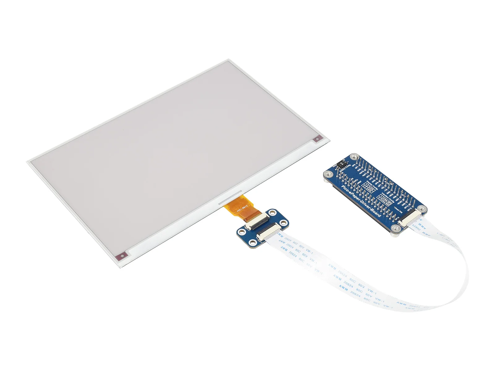 Фото Waveshare 7,5 дюймовый E-Paper E-Ink дисплей модуль (B) для Raspberry Pi Pico, 800 × 480, красный/черный/белый, SPI №5