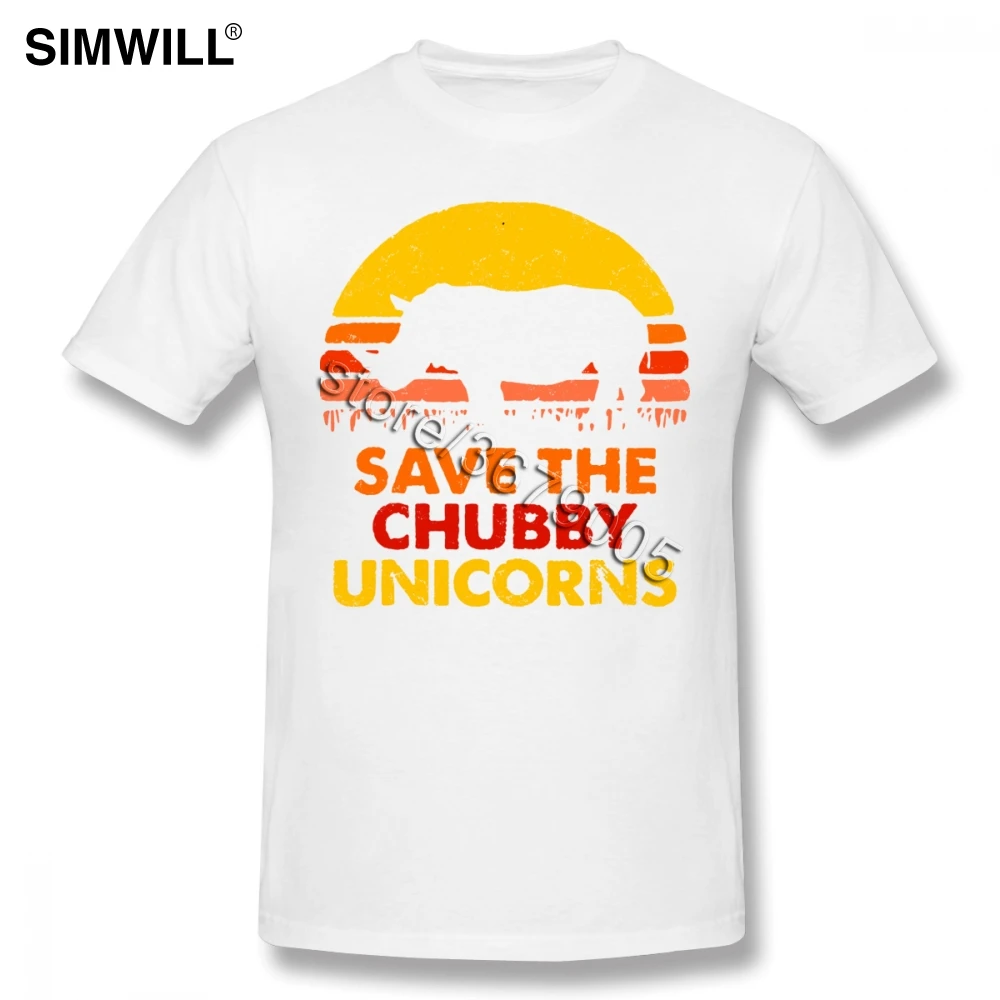 Distressed Save The Chubby Unicorns футболки винтажные мужские с короткими рукавами и круглым