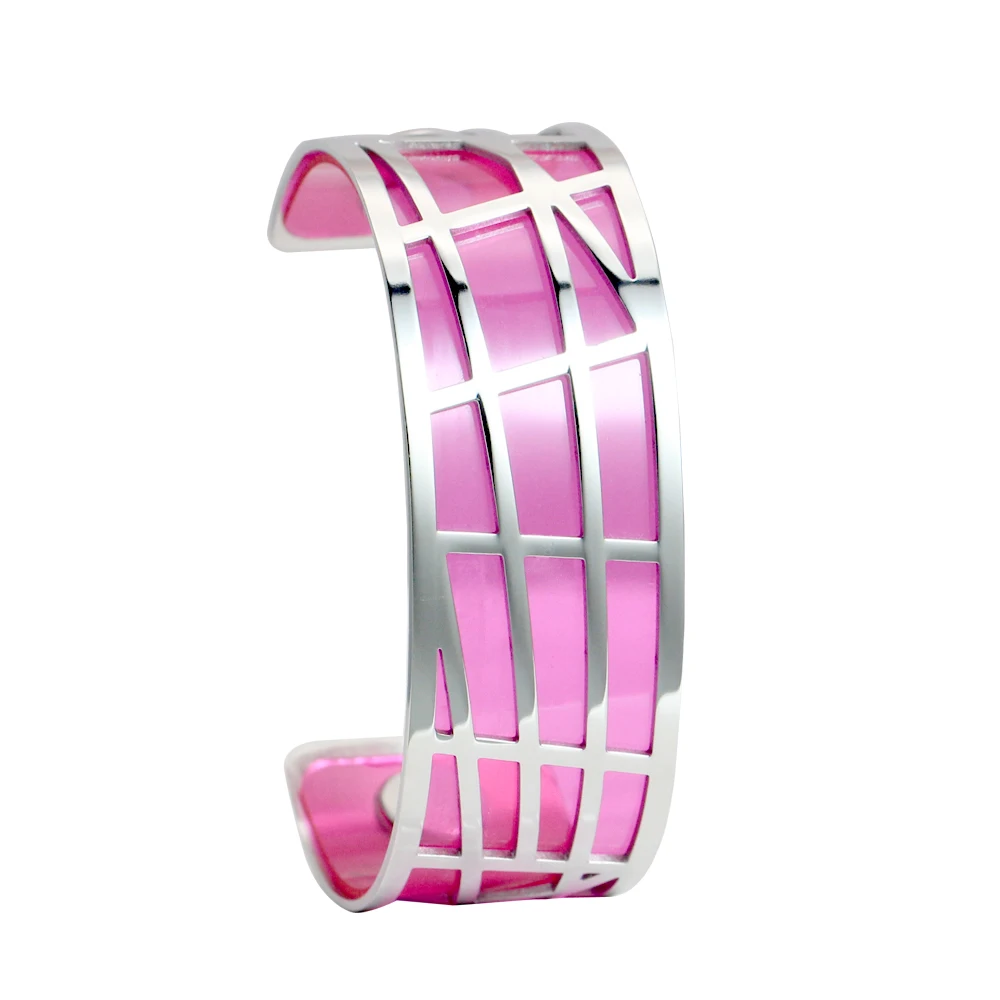 Legenstar прозрачный кожаный браслет подходит для манжет из нержавеющей стали и