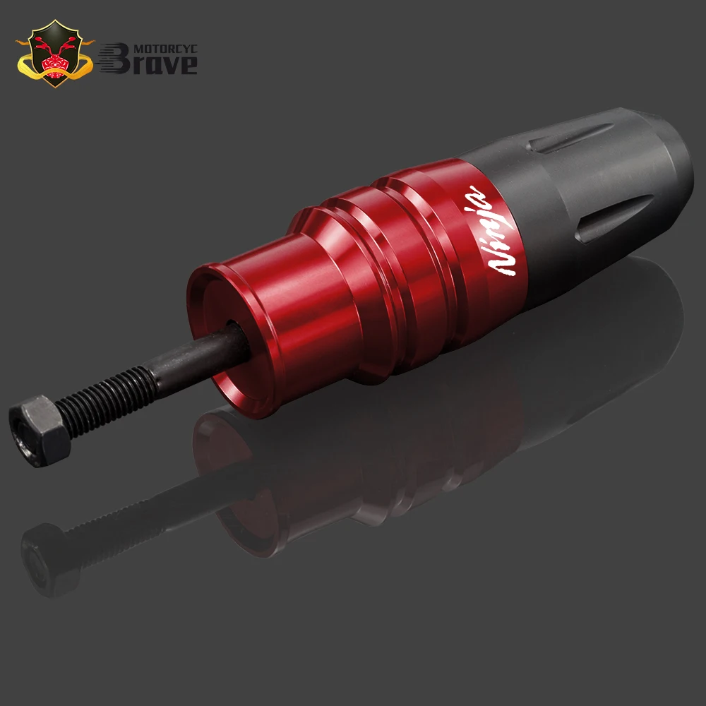 Защитные бамперы-слайдеры рамы CNC для мотоциклов KAWASAKI NINJA250 NINJA300 NINJA400 NINJA 250 300 400 со защитой выхлопной системы.